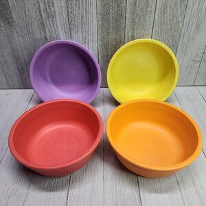 Re Play Bowls for Toddler or Baby BPA Free Recycle Materials - Set Of 4